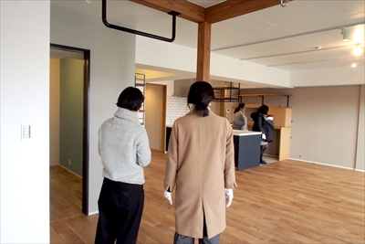 完成現場見学会の様子|マンションリノベーション