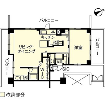 東京都西東京市マンションリフォーム・リノベーション事例|改修後・間取り図