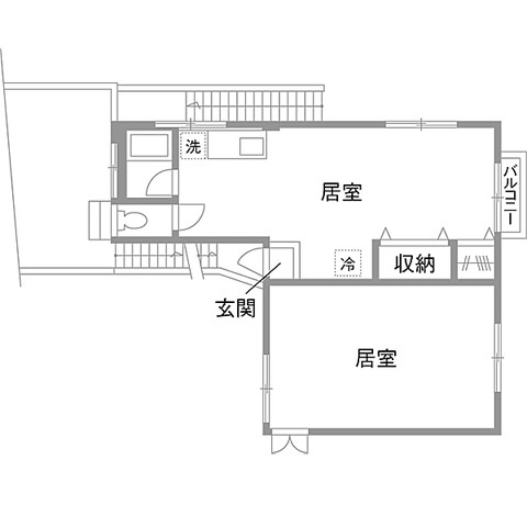 東京都足立区戸建リフォーム・リノベーション事例｜改修前間取り図