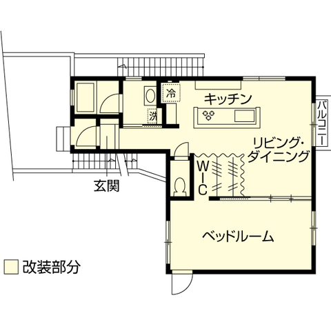 東京都足立区戸建リフォーム・リノベーション事例｜改修後間取り図