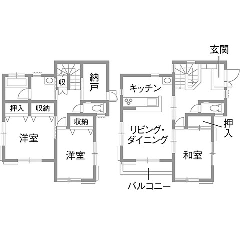神奈川県鎌倉市戸建リフォーム・リノベーション事例|改修前間取り図