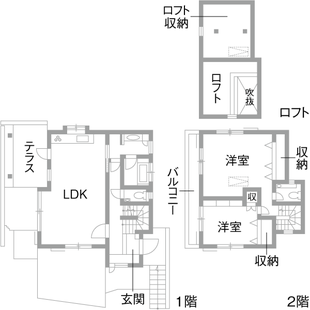 神奈川県横浜市戸建リフォーム・リノベーション事例|改修前間取り図