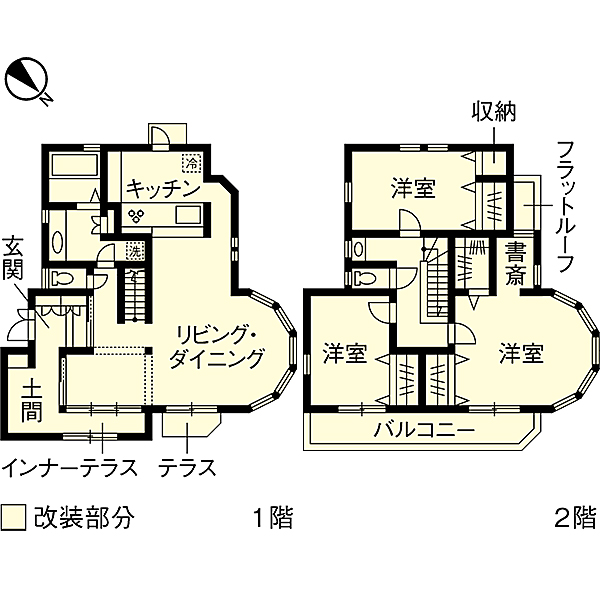 神奈川県横浜市戸建2×4リフォーム・リノベーション事例|after(改修後)間取り図