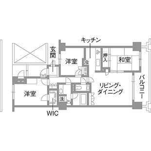 神奈川県横浜市マンションリフォーム・リノベーション事例|改修前間取り図