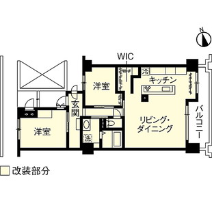 神奈川県横浜市マンションリフォーム・リノベーション事例｜改修後間取り図