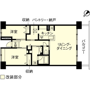 東京都三鷹市マンションリフォーム・リノベーション事例｜after(改修後)間取り図