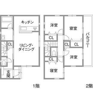 東京都国分寺市新築戸建リフォーム・リノベーション事例｜改修前間取り図