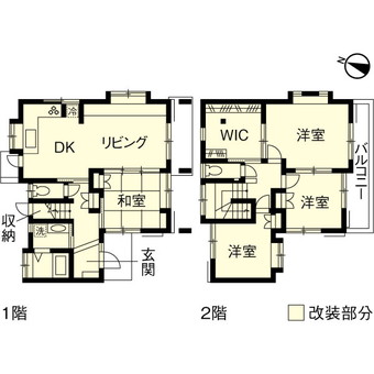 東京都西東京市戸建リフォーム・リノベーション事例|改修後間取り図