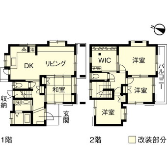 東京都西東京市戸建リフォーム・リノベーション事例｜改修後間取り図