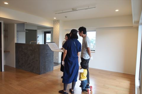 マンションリノベーション 完成現場見学会の様子