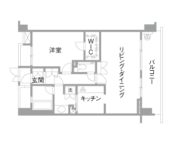 マンションリノベーション事例　間取り図｜Before