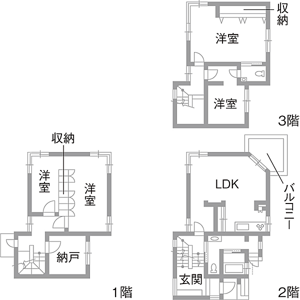 リノベーション施工事例 既存間取り図