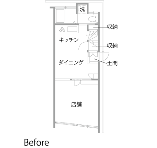 戸建てリノベーション　既存間取り図