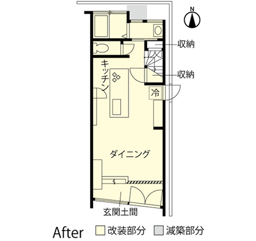 戸建てリノベーション　改修後間取り図