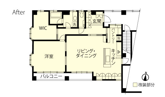 戸建てリノベーション　改修後間取り図