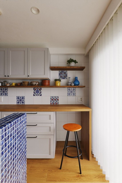 Ldk空間にパッと映える キッチン壁はやっぱり タイル ブログ リフォーム リノベーション 新築ならスタイル工房