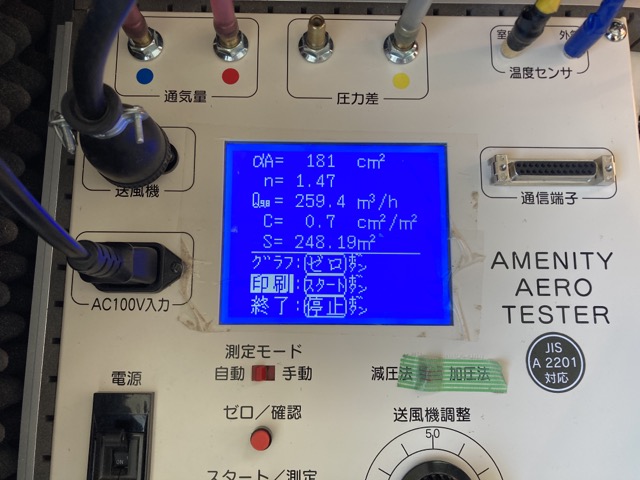 密着レポ｜2度目の機密検査　C値は0.7に