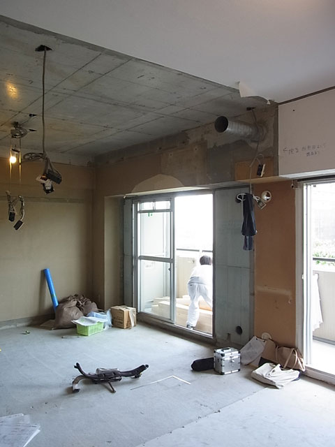施工事例|マンションリノベーション ワンストップリノベーション 工事中の様子