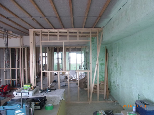 施工事例|マンションリノベーション ワンストップリノベーション 工事中 断熱