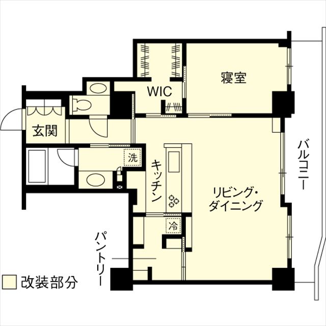 リノベーション施工事例｜ウォークスルークローゼット｜マンションリノベーション