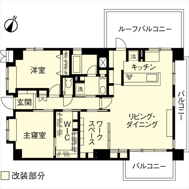 リノベーション施工事例｜ウォークスルークローゼット｜マンションリノベーション