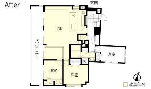 マンションノベーション　既存間取り図