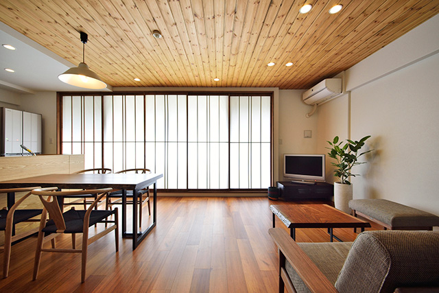 リフォーム・リノベーションの事例|大人和モダン 障子