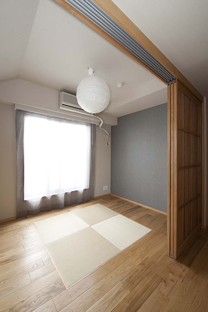 リフォーム・リノベーションの事例|3枚引き戸を開けると開放的な空間