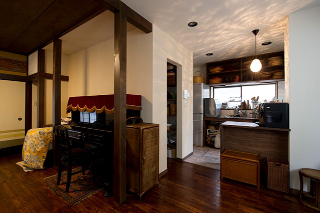 リフォーム・リノベーションの事例|既存を活かしてリノベしたリビングとキッチン